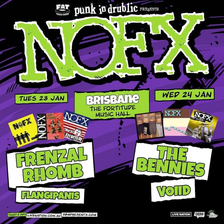 GIG REVIEW: NOFX, The Bennies + VOIID @ The Fortitude Music Hall – 24/01/2024